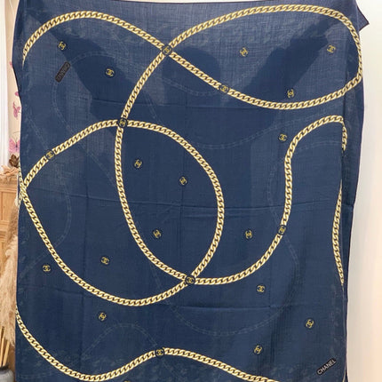 CHANEL 26S SCARF 135 IN SILK AND CASHMERE 313343
