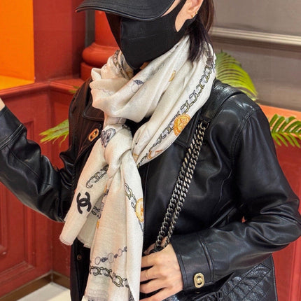 CHANEL 26S SCARF 200 IN SILK 313205