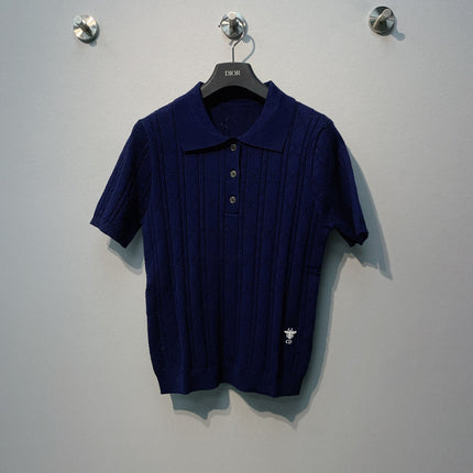 DIOR 26S SHORT-SLEEVE POLO SWEATER 1212