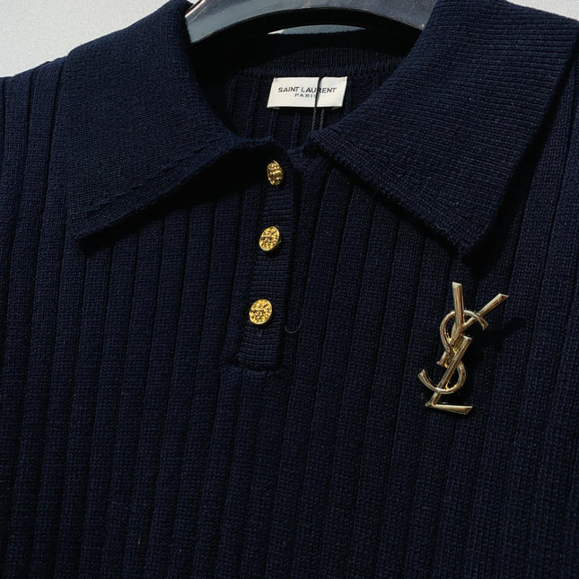 YSL 26S KNIT POLO SHIRT 235