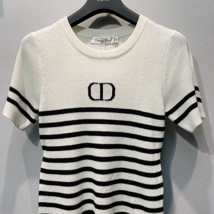 DIOR 26S SHORT-SLEEVE KNIT TOP 1363