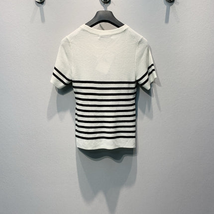 DIOR 26S SHORT-SLEEVE KNIT TOP 1363