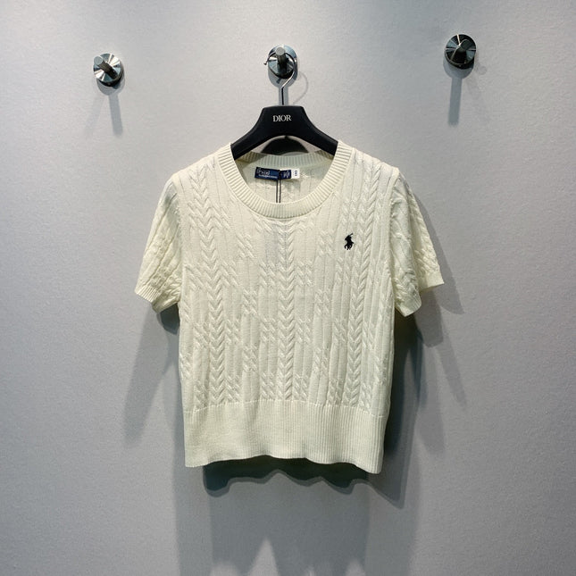 RALPH LAUREN 26S SHORT SLEEVE KNIT SWEATER 333