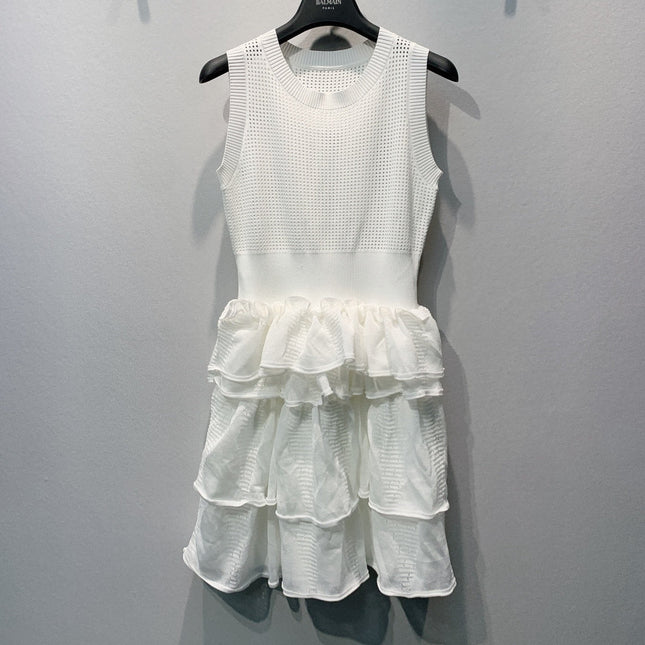 ZIMMERMANN 26S SLEEVELESS RUFFLE MINI DRESS 290