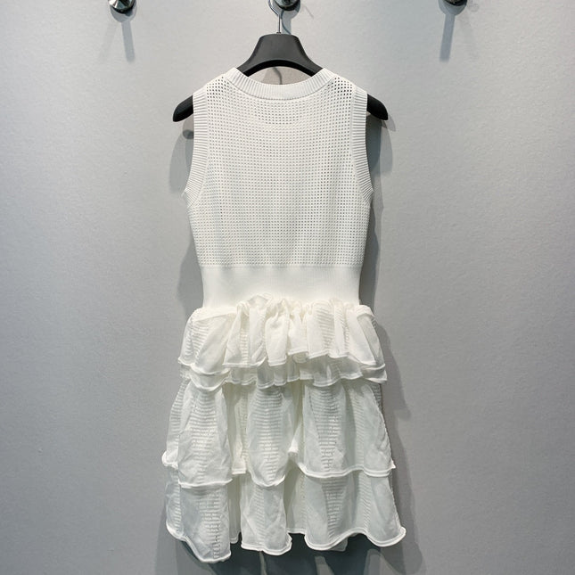 ZIMMERMANN 26S SLEEVELESS RUFFLE MINI DRESS 290