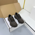 ALO 25S SNEAKER IN MOSS BROWN MESH FABRIC