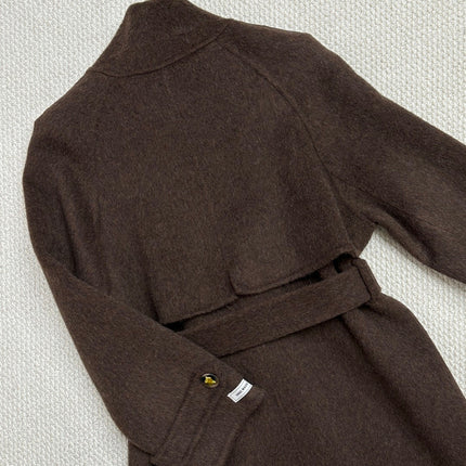 MAX MARA 25S TURTLENECK CASHMERE COAT 130
