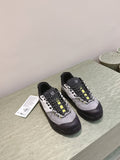 ALO 25S SALOMON X-ALP LTR SNEAKER IN GREY AND WHITE SUEDE