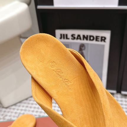 LP 26S THONG SANDALS IN GOLDEN YELLOW SUEDE