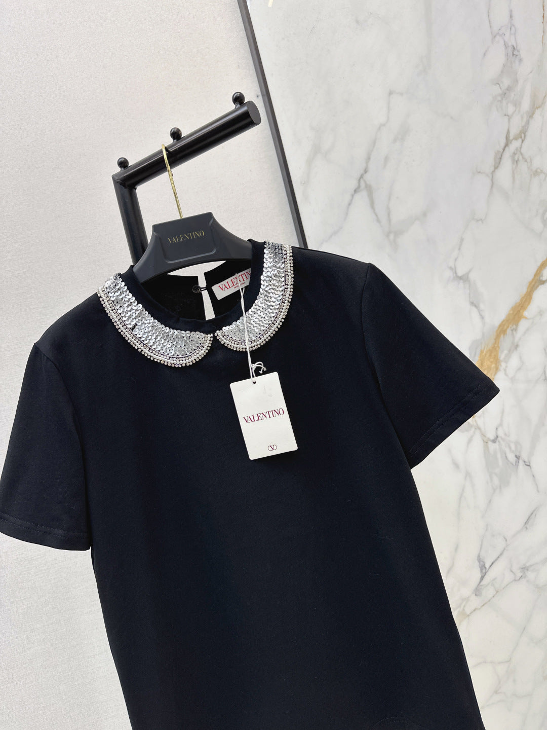 VALENTINO 26S PETER PAN COLLAR T-SHIRT STYLE 47