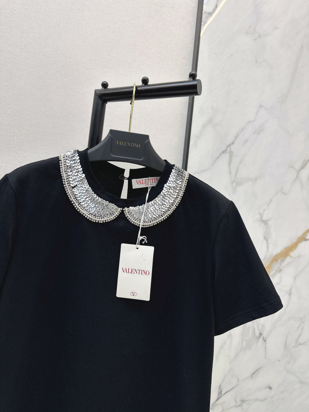 VALENTINO 26S PETER PAN COLLAR T-SHIRT STYLE 47