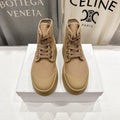 CELINE 26S BOOTS IN LIGHT CAMEL BEIGE CANVAS