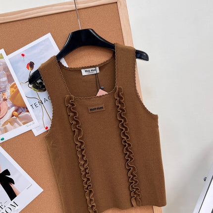 MIUMIU 26S SQUARE-NECK SWEATER STYLE 1107