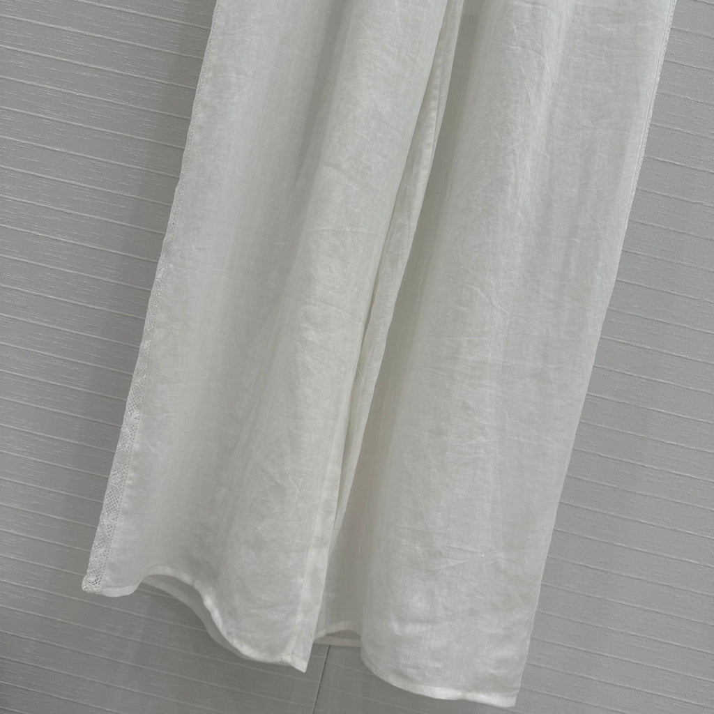 ZIMMERMANN LINEN LACE PANTS 276101