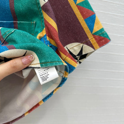 Loewe Short-sleeved Denim Shirt Multicolor Cotton