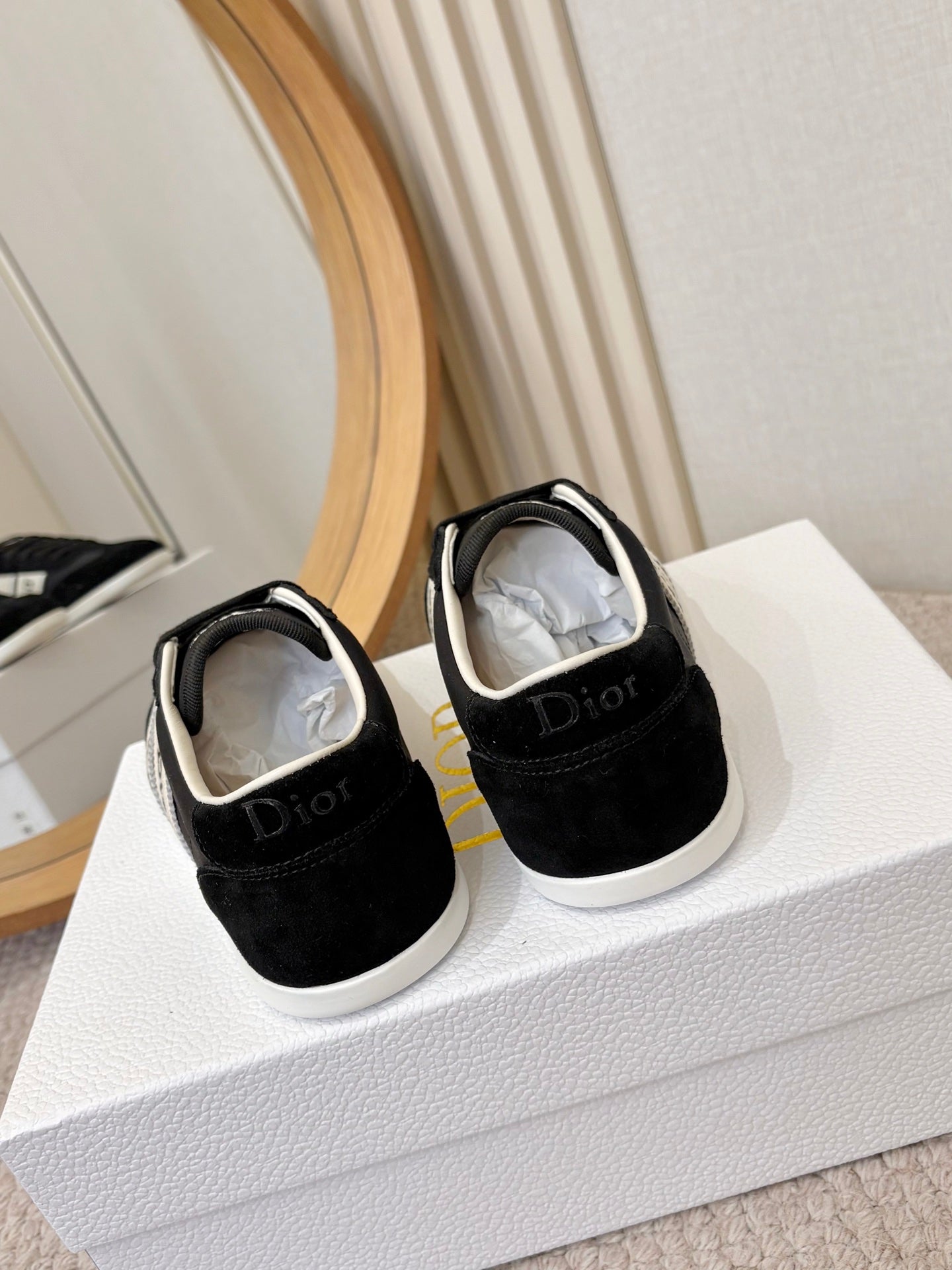 DIOR 26S SNEAKERS IN BLACK SUEDE