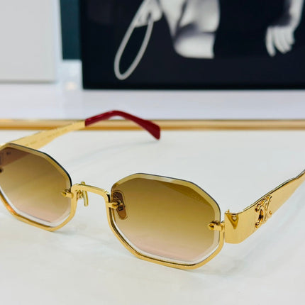 TRIOMPHE SEMI-RIMLESS SUNGLASS CL42118 IN METAL