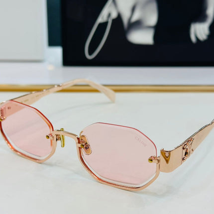 TRIOMPHE SEMI-RIMLESS SUNGLASS CL42118 IN METAL