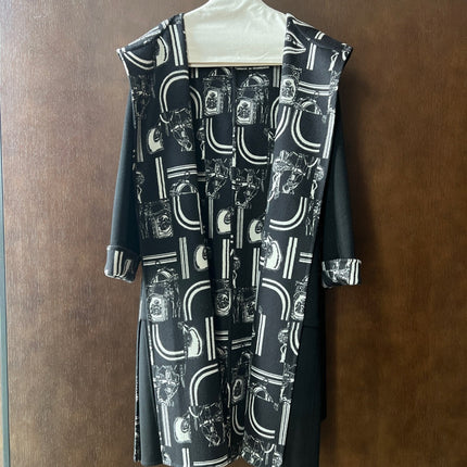 HERMES 25S REVERSIBLE LONG HOODED COAT 049