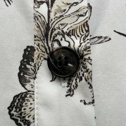 DIOR 25S PRINTED COTTON-SILK DRESS 735