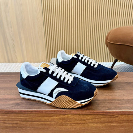 TOM FORD SNEAKERS IN NAVY BLUE SUEDE 432169