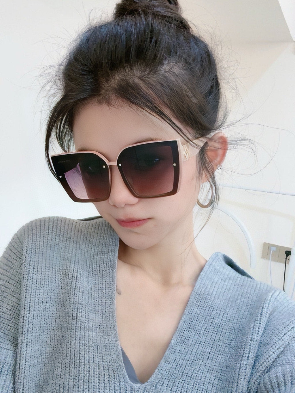 SQUARE SUNGLASSES L822 IN ACETATE