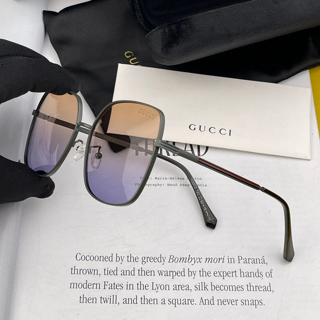SQUARE FRAME SUNGLASSES G22201 IN METAL