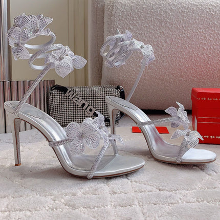 FLORIANE SILVER SANDAL 95 MM