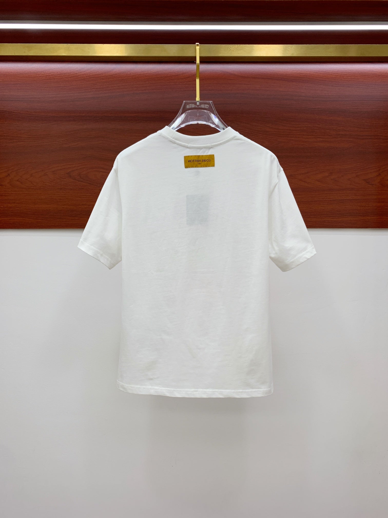 LV T-SHIRT EMBROIDERED LOGO IN WHITE COTTON 238878