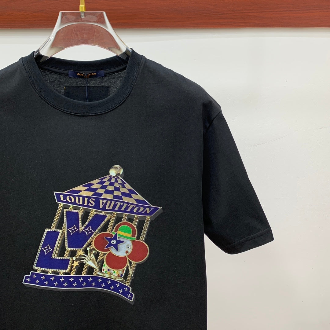 LV BLACK PURE COTTON T-SHIRT 238883