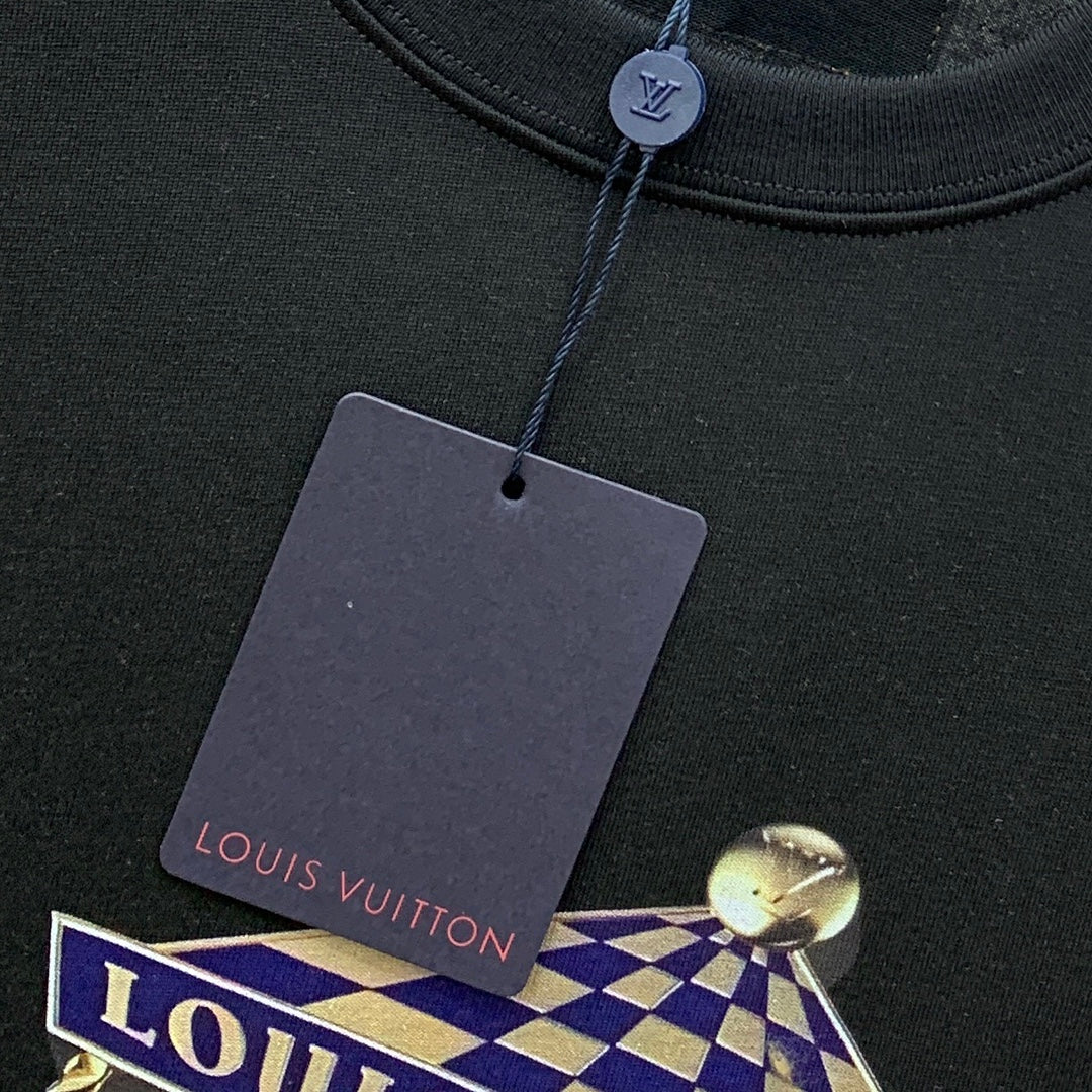 LV BLACK PURE COTTON T-SHIRT 238883