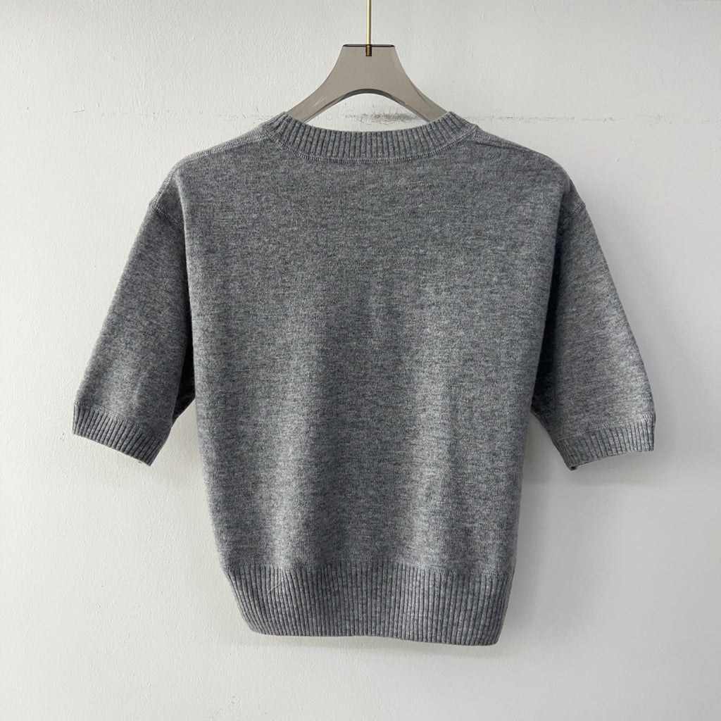 PRADA SHORT-SLEEVE KNIT TOP STYLE 79