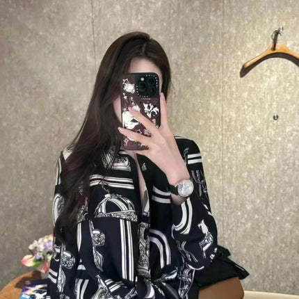 HERMES 25S SILK SHIRT 360