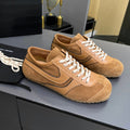 DRIES VAN NOTEN SNEAKER IN BROWN AND WHITE SUEDE