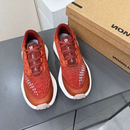 ALO 25S SALOMON ODYSSEY ELMT SNEAKER 45 MM IN DARK ORANGE FABRIC