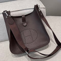 HM 26S EVELYNE BAG 29CM IN BROWN CALFSKIN