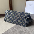 CELINE 26S TOTE BAG 48 IN NAVY BLUE DENIM