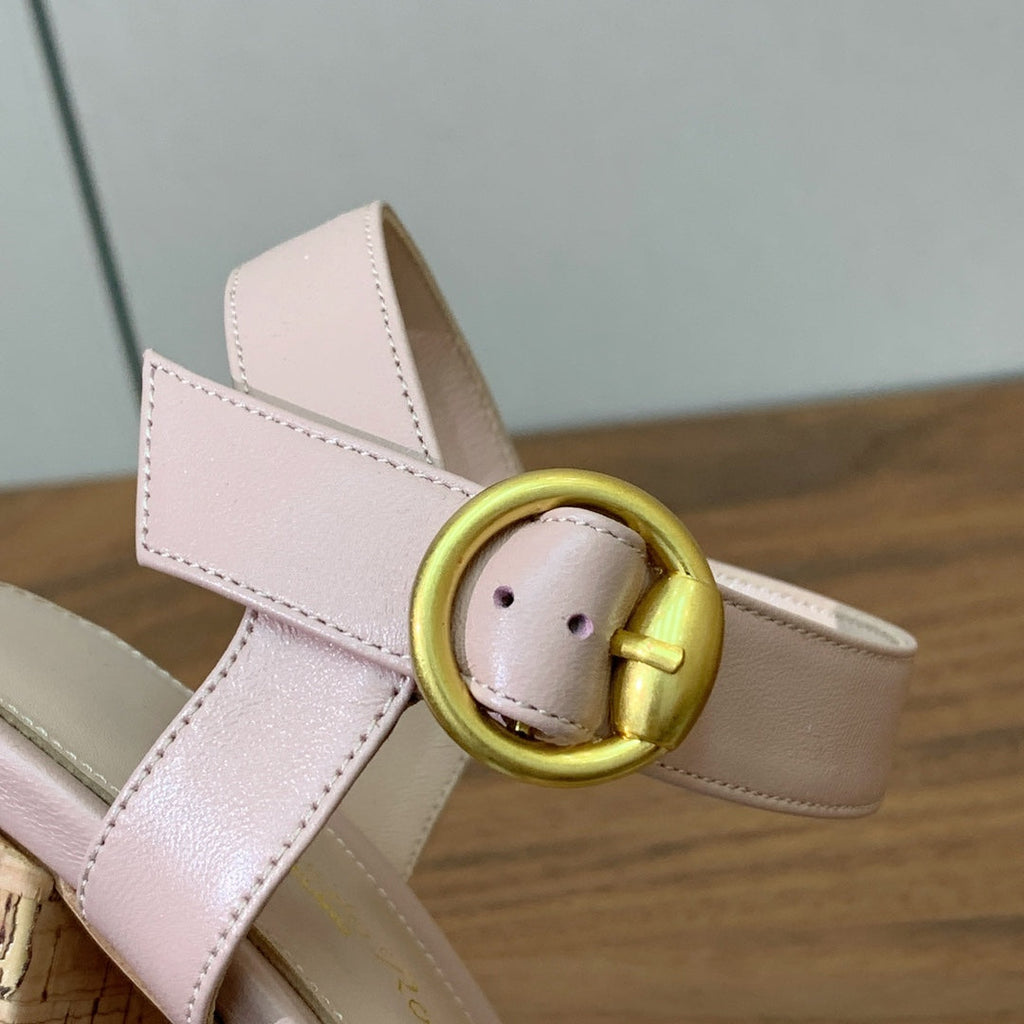 GIANVITO ROSSI 26S PLATFORM SANDALS 115 MM IN NUDE PINK CALFSKIN