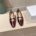 DIOR 26S MARY JANE KITTEN HEEL 40MM IN DARK RED CROCODILE EMBOSSED CALFSKIN