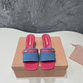 DEEP PINK HIGH HEEL WITH  BLUE STRAPS AND PINK BELT
