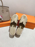 HM 25S HIGH WEDGE SANDALS IN WARM BEIGE LAMBSKIN STYLE 17