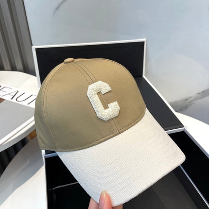 BASEBALL CAP MODEL 652406 IN OLIVE GREEN AND WHITE FABRIC