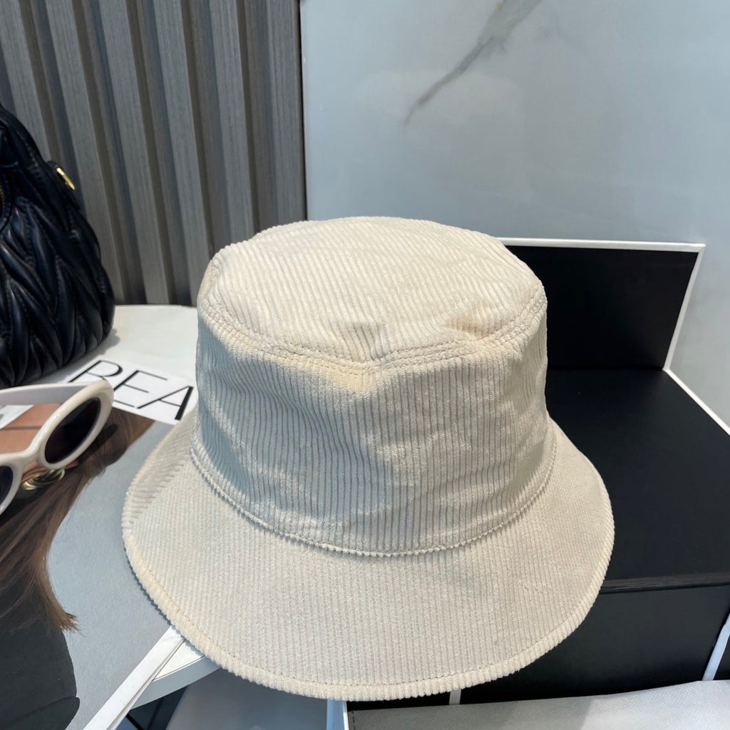 MIUMIU BUCKET IN CREAM WHITE VELVET WITH LOGO