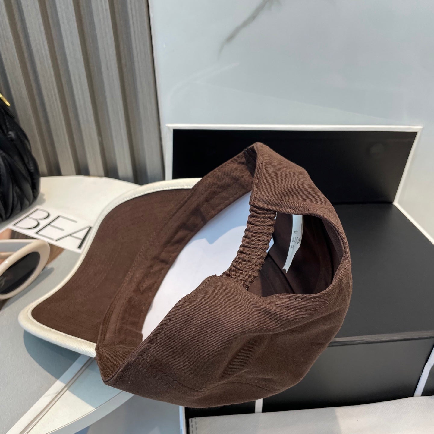 MIUMIU BASEBALL CAP IN BROWN FABRIC STYLE 6