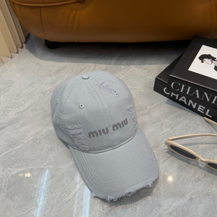 MIUMIU 26S CRYSTAL BASEBALL CAP 345239