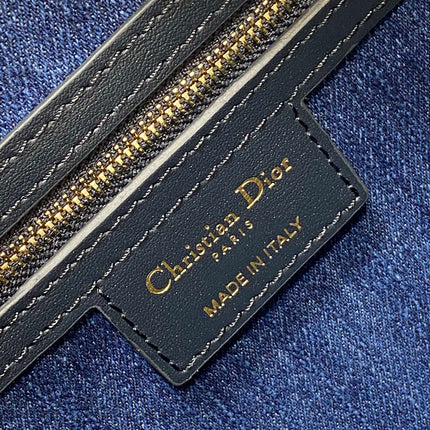 GROOVE 20 BAG IN DENIM BLUE OBLIQUE MONOGRAM JACQUARD