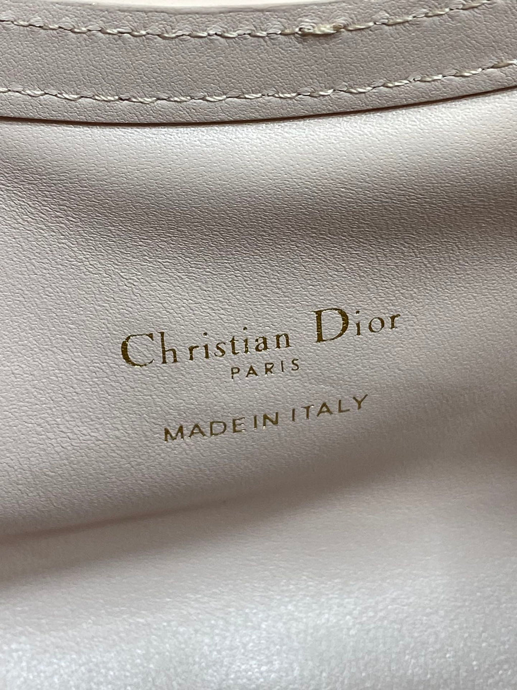 DIOR 25S JOLIE TOP HANDLE MINI BAG 18 IN BABY PINK CALFSKIN GOLD HARDWARE