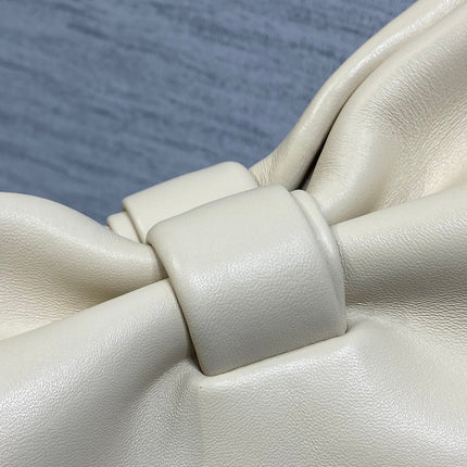 DIOR 26S BOW BAG 26 IN WHITE LAMBSKIN