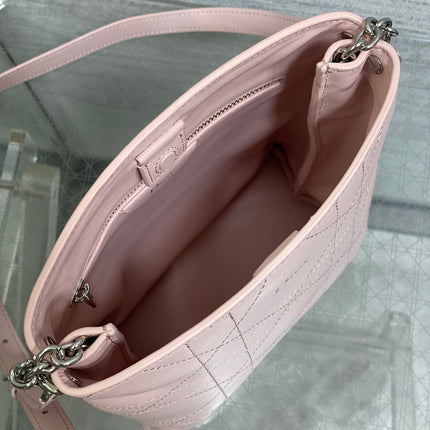 DIOR 26S TRIANON BAG 20 IN LIGHT PINK LAMBSKIN