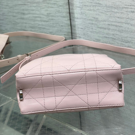 DIOR 26S TRIANON BAG 20 IN LIGHT PINK LAMBSKIN